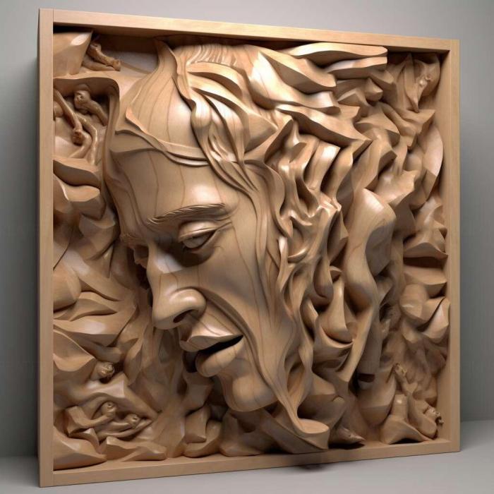 نموذج ثلاثي الأبعاد لآلة CNC 3D Art 